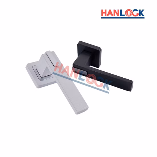 2022 검정/은 도금을 가진 현대 집 훈장 알루미늄 문 손잡이